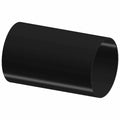 Black cylindrical heat shrink tube with smooth surface and open ends.
