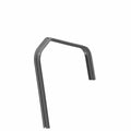 Black rubber front window glass seal with angled corners for Polaris UTVs.