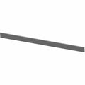 Long slim gray rubber strap pad with smooth texture and slightly rounded edges.