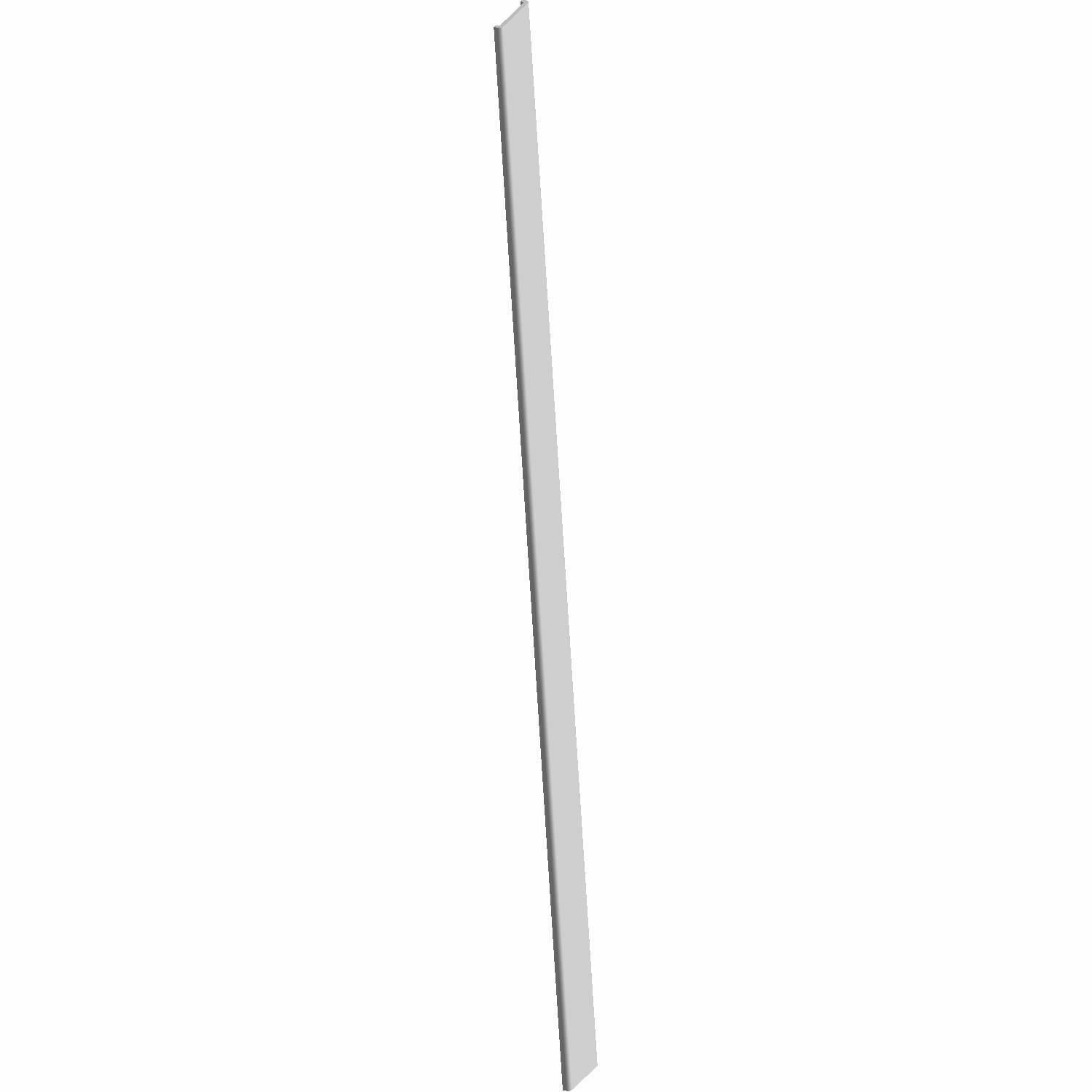 Long slim rubber strap pad in light gray with smooth texture and straight edges.