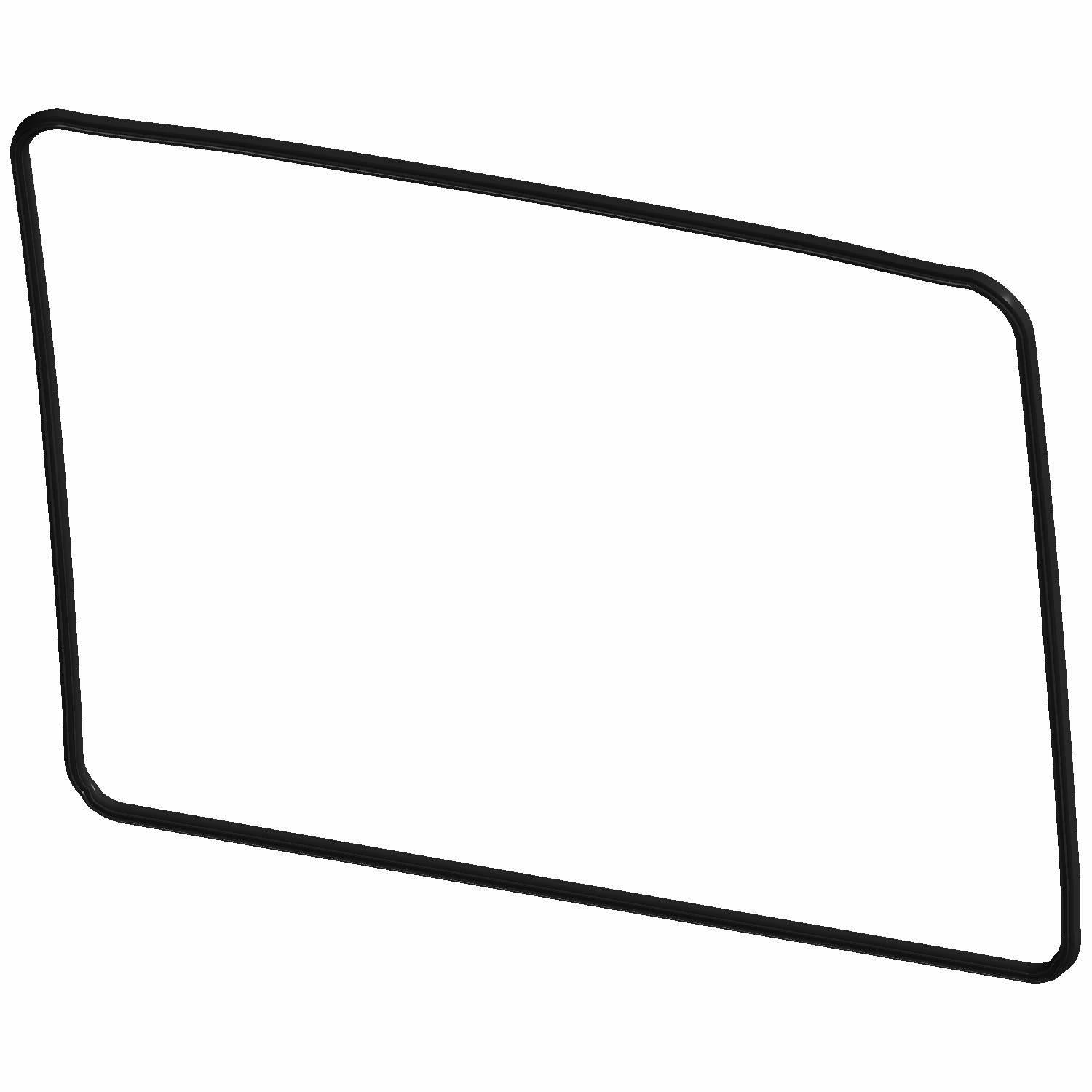 Black rectangular rubber roof seal gasket with rounded corners for Polaris UTV models.