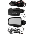 Pursuit Side View Mirror Night Vision Rectangle Black 1.875" 2" ROPS Pair by Seizmik