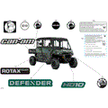BODY - DECALS - 2026 CAN AM DEFENDER MAX HD10 DPS CAB - COMPASS GREEN - 65" WIDTH