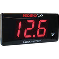 Super Slim Volt Meter Red Digits 2.22" with x 1.06" H x 0.43" D by Koso North America