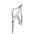 Black metal rear casting door frame with angular, reinforced design for Polaris off-road vehicle.
