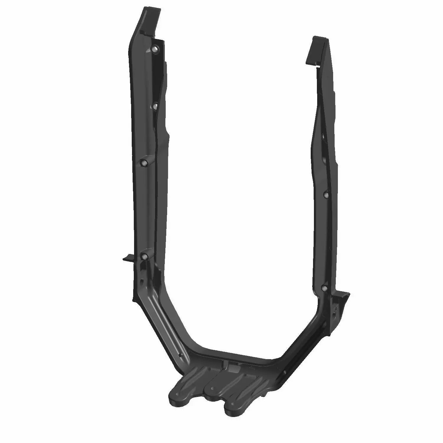 License Plate Mount Center Black by Indian