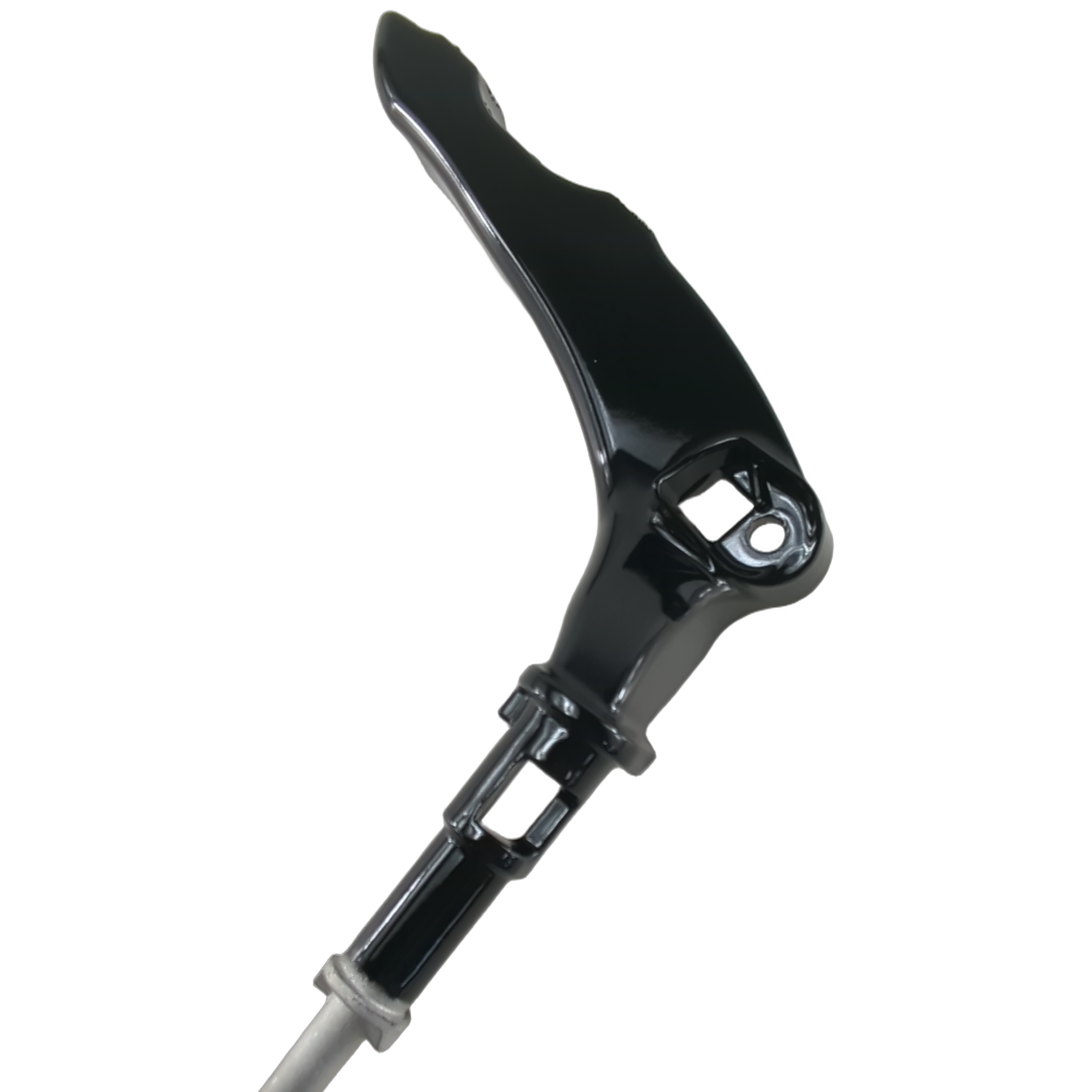 License Plate Mount Bracket Left Hand, Black by Indian