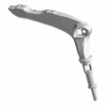 License Plate Mount Bracket Left Hand, Black by Indian