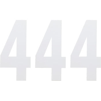 FX Number 4 White 6" by Factory Effex