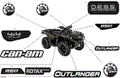 BODY - DECALS - 2023 CAN AM OUTLANDER 850 EFI MOSSY OAK EDITION