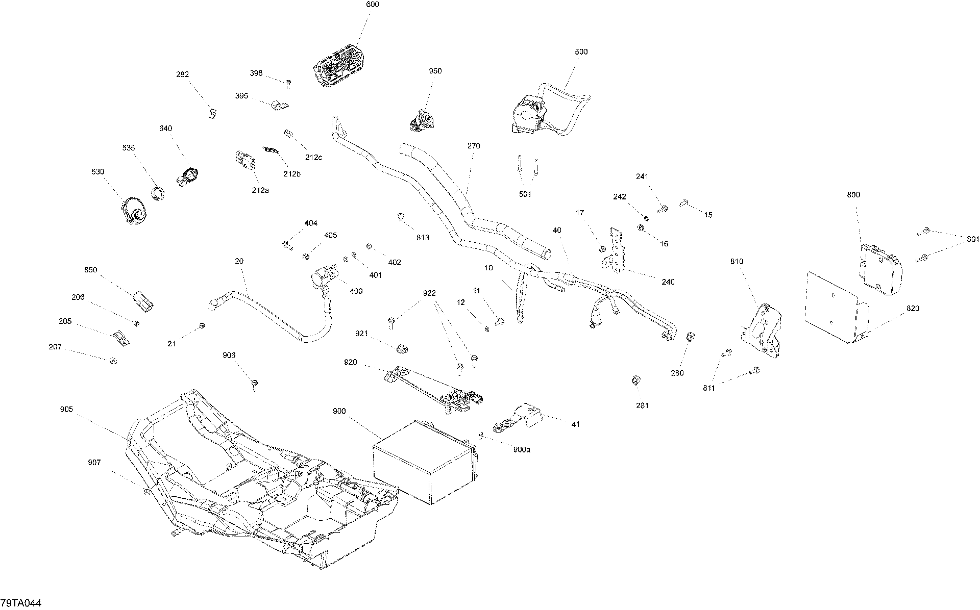 An Image of a Genuine Can-Am Parts Schematic Diagram showing the schematic - ELECTRIC - SYSTEM