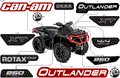 BODY - FEATURE DECALS - 2018 CAN AM OUTLANDER 4X4 XT 850 EFI - INTENSE RED SATIN