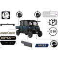 BODY - DECALS - 2026 CAN AM DEFENDER HD11 LTD CAB - DUSTY NAVY SATIN - 65" WIDTH - (2)