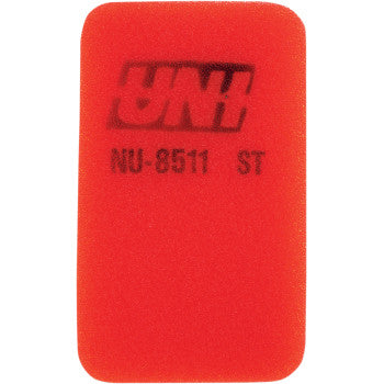 The Polaris Air Filter by Uni Filter is a red, rectangular foam filter with UNI and NU-8511 ST in black, plus an Ultra Seal grease groove for improved sealing.