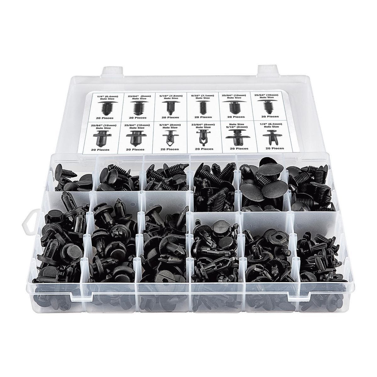 Plastic Fastener Kit 240 Pc Assortment by Witchdoctors