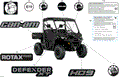 BODY - DECALS - 2026 CAN AM DEFENDER MAX HD9 XT - STEALTH BLACK - 62" WIDTH