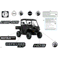 BODY - DECALS - 2026 CAN AM DEFENDER HD9 XT - STEALTH BLACK - 62" WIDTH