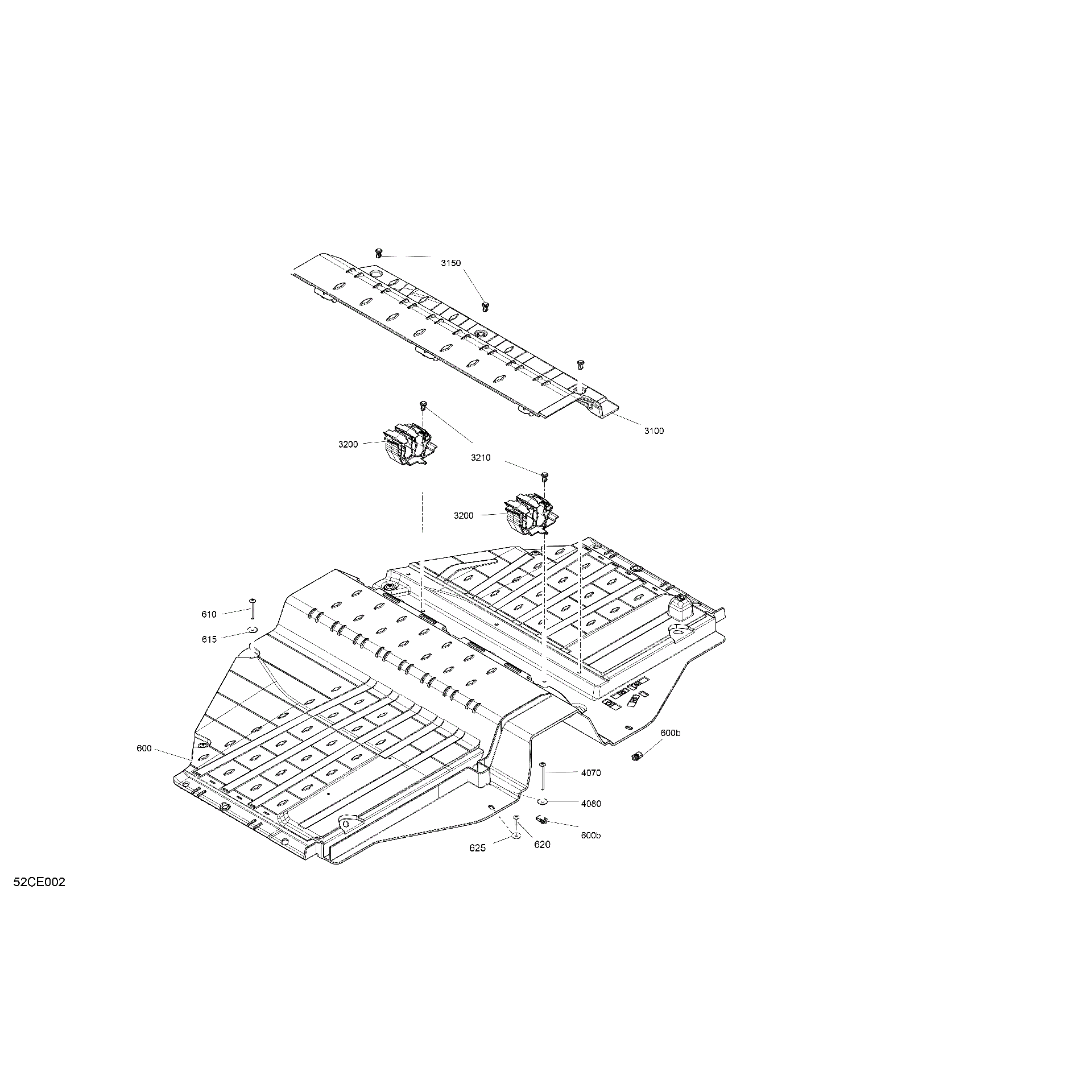 An Image of a Genuine Can-Am Parts Schematic Diagram showing the schematic - CAB INTERIOR - FLOOR