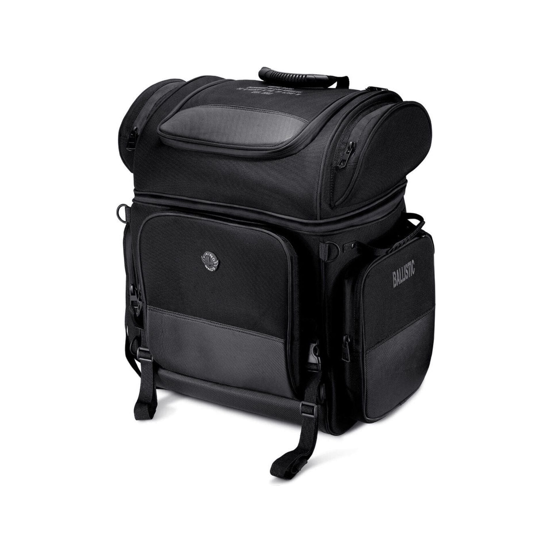 57L - Voyage Premium XL Victory Motorcycle Sissy Bar Bag by Viking Bags 55162 Sissy Bar Bag