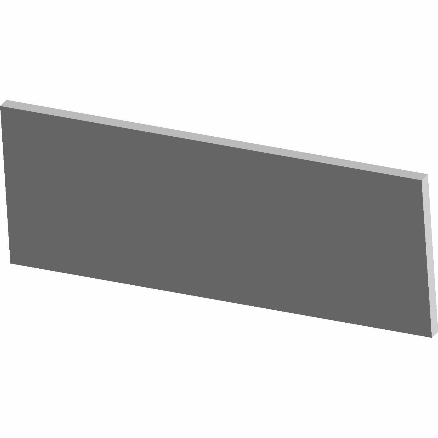 Gray rectangular metal front foil panel for Polaris UTV models.