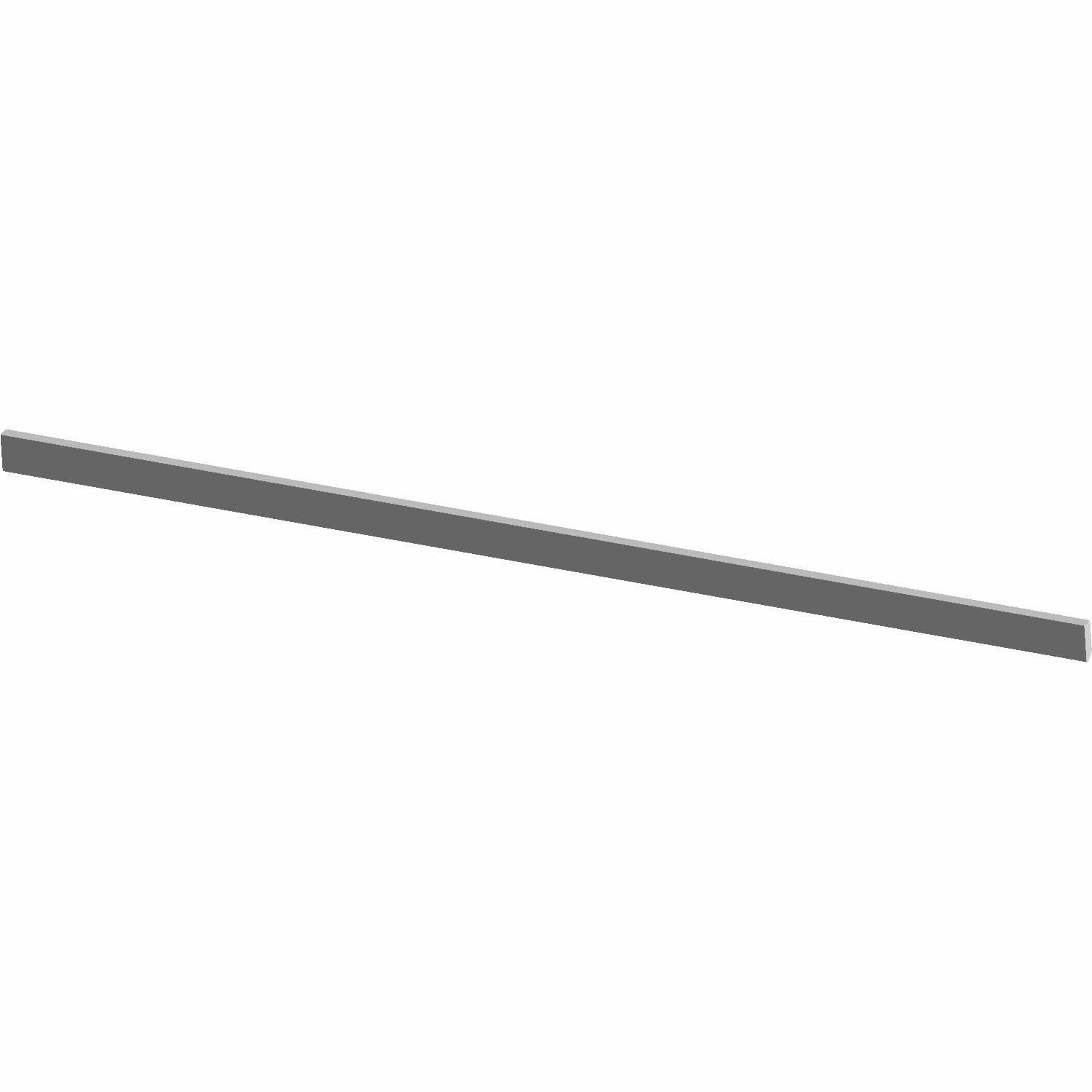 Long, narrow gray rear seat base pad with smooth surface designed for Polaris Ranger UTV models.