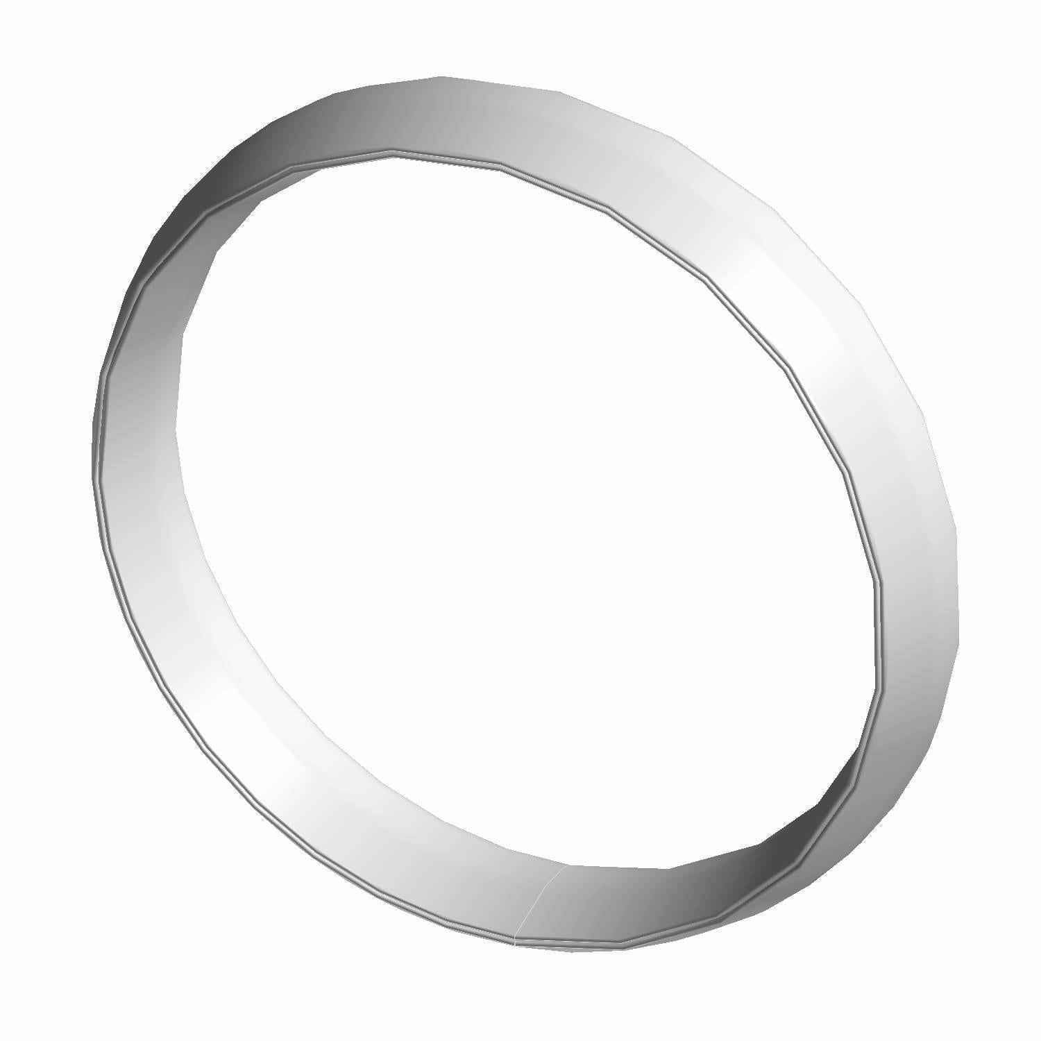 White foam intake seal ring with smooth, rounded edges for Polaris UTVs.