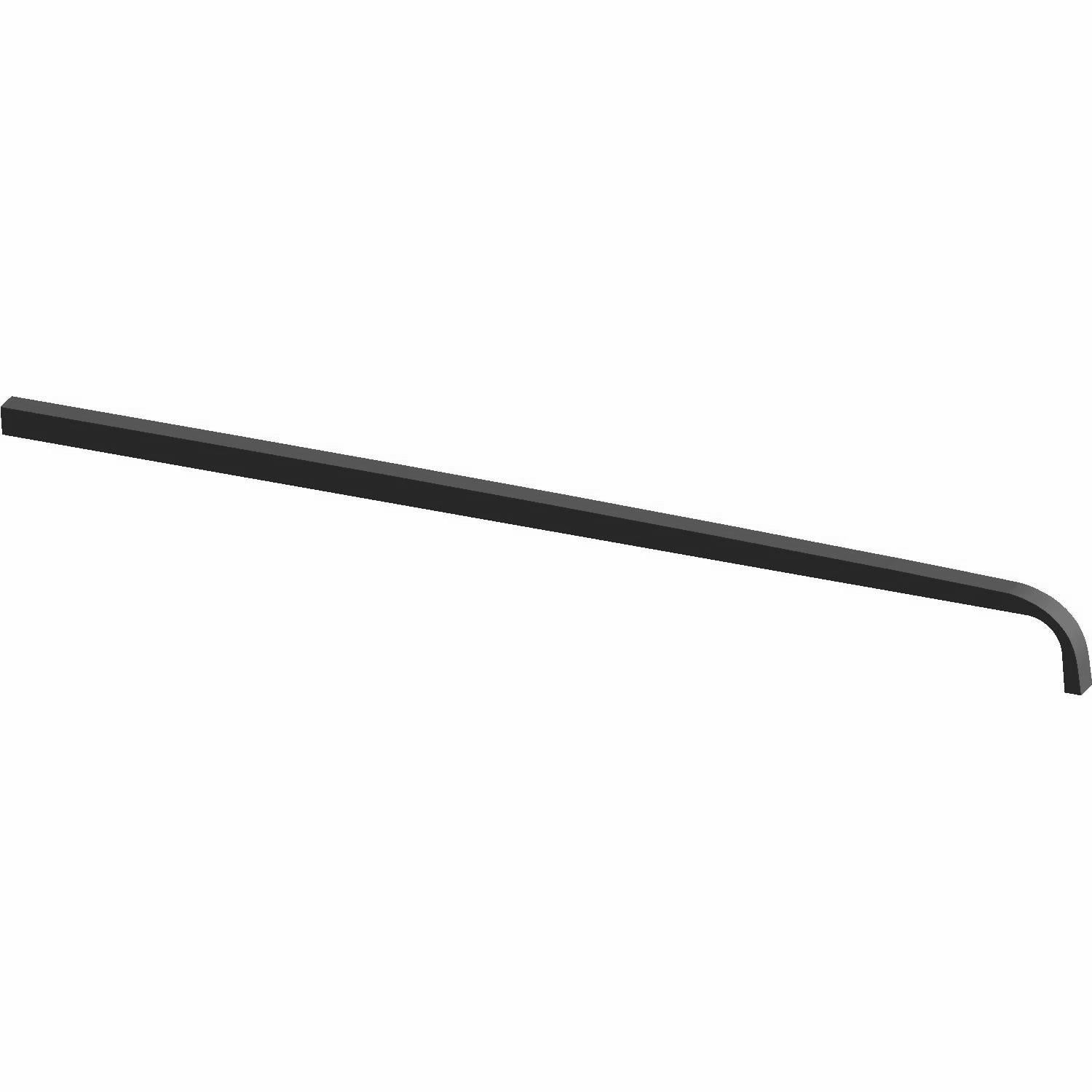 Black foam rear roof seal strip with a bent end for Polaris Ranger UTV models.