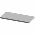 Rectangular gray battery box pad with flat, smooth surface and uniform thickness.