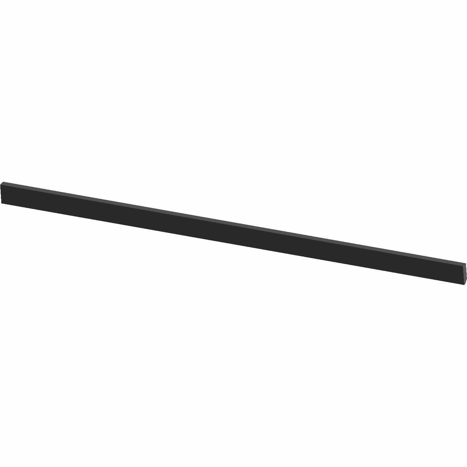 Black rectangular rear pad seat base for Polaris Ranger UTV, slim and solid design.
