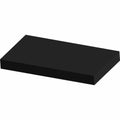 Black rectangular foam block heater hose insulation pad with smooth texture.