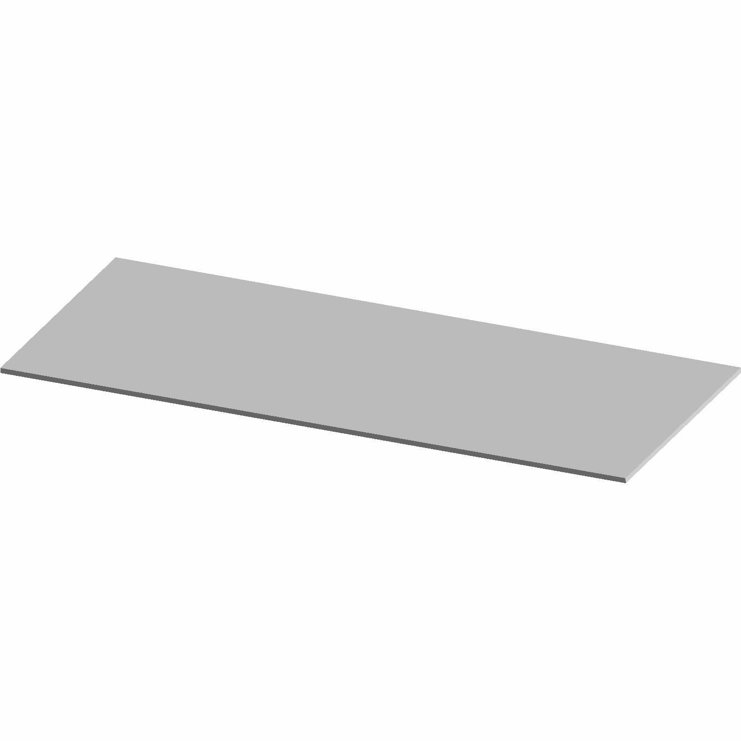 Rectangular silver heat shield foil sheet with smooth, reflective surface.
