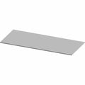 Rectangular silver heat shield foil sheet with smooth, reflective surface.