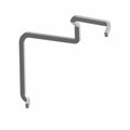 Gray metal front clutch intake seal clip with angular bends and hooks at both ends.