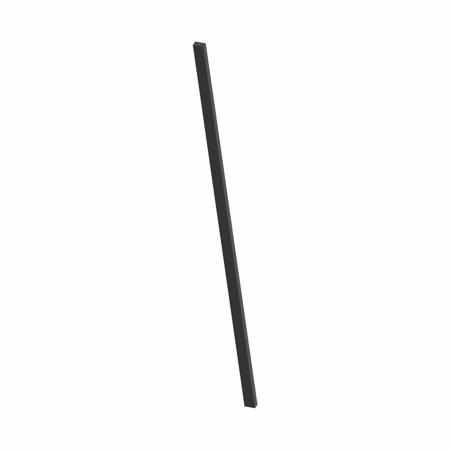 Black rectangular thick foam tape strip with smooth texture and uniform thickness.