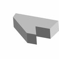Gray foam cover with angled cutouts designed for left B pillar protection on Polaris Ranger models.