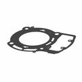 The Head Gasket, Front Cylinder by Polaris is a flat, black OEM part for Indian motorcycles, featuring an irregular shape with a large central opening and multiple smaller holes around the edge.