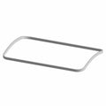 Thin rectangular gray rubber airbox seal with slightly rounded corners and a flexible design.