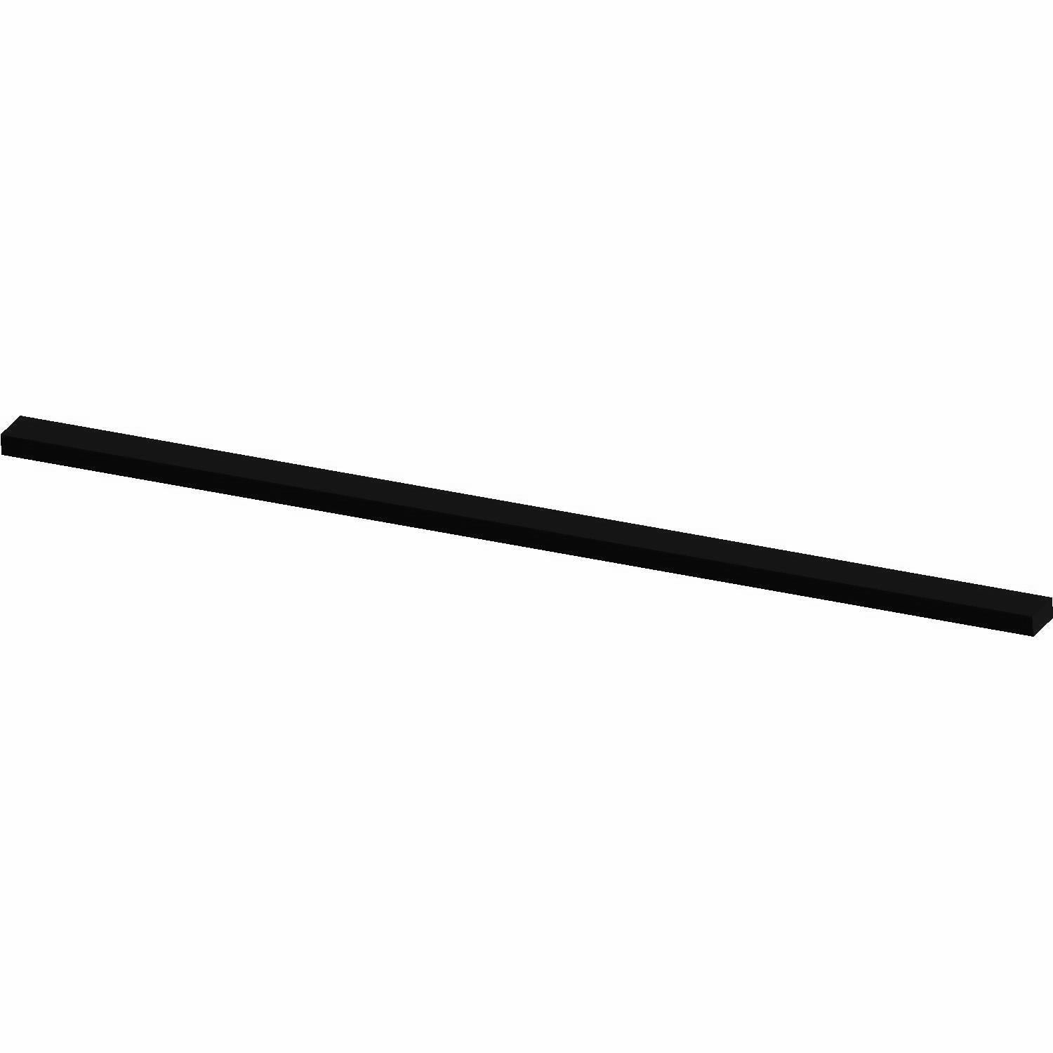 Long, narrow black foam strip hood liner for Polaris vehicles.