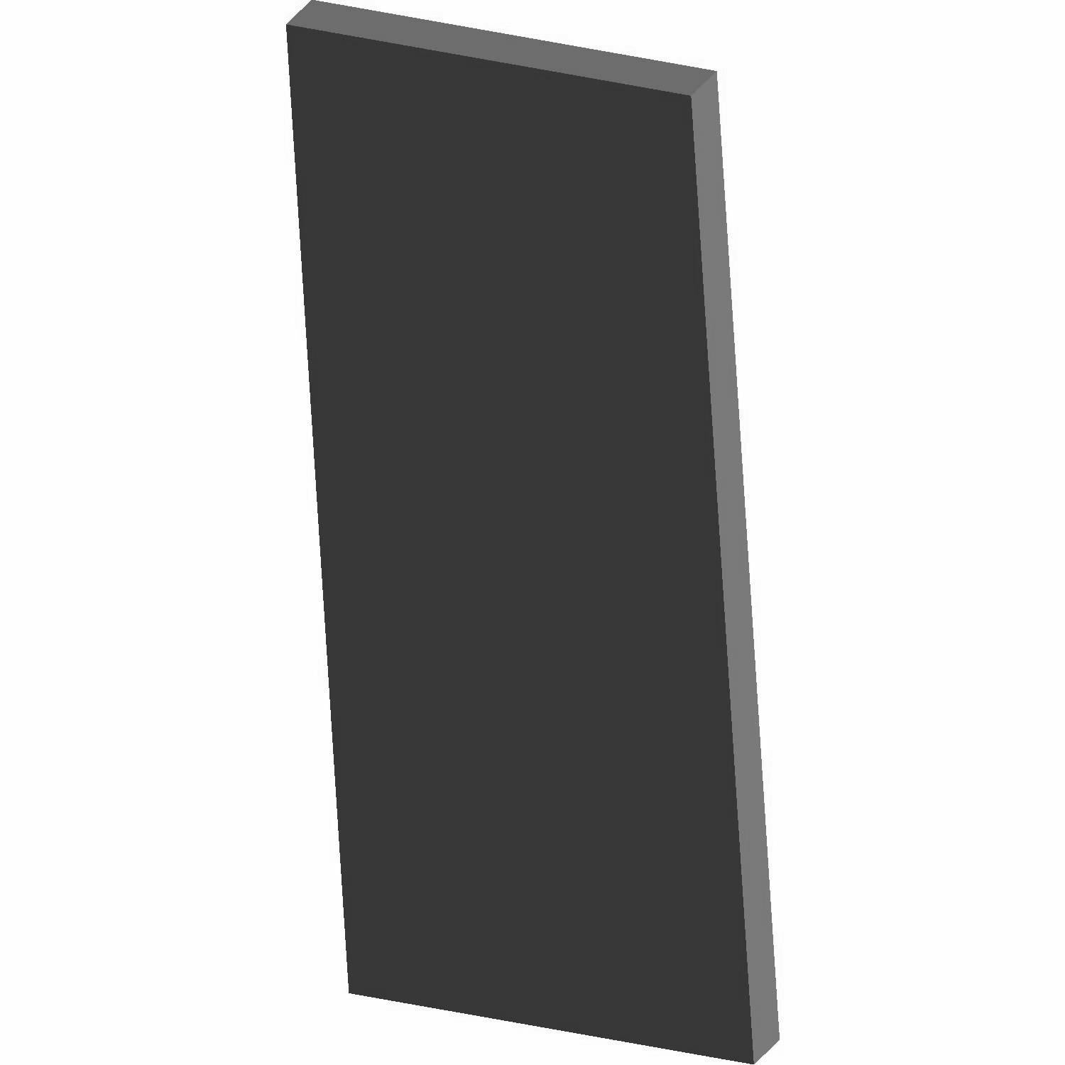 Rectangular black foam strip with gray edges, designed for door sealing or cushioning.