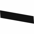 Black rectangular pad mount with a smooth surface and slim profile, designed for Polaris UTVs.