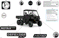 BODY - DECALS - 2026 CAN AM DEFENDER 6X6 HD10 XT - STEALTH BLACK - 64" WIDTH