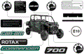 BODY - DECALS - 2026 CAN AM COMMANDER MAX 700 EFI DPS - COMPASS GREEN - 60" WIDTH