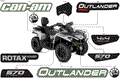 BODY - FEATURE DECALS - 2018 CAN AM OUTLANDER MAX 4X4 DPS 570 EFI - CALI - SQUADRON GREEN
