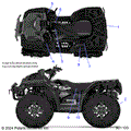 BODY: DECALS STANDARD - 2025 POLARIS SPORTSMAN XP 1000 MUD