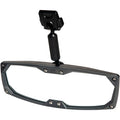 Mirror Halo R Rear View Rectangle Black with Black Bezel 1.5" 1.625" ROPS by Seizmik