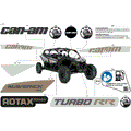 BODY - DECALS - 2024 CAN AM MAVERICK MAX TURBO RR RS 72 INCH - CATALYST GRAY - 72" WIDTH CALI