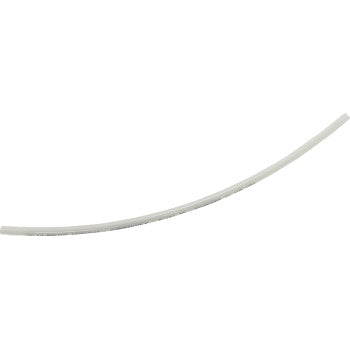 A single Helix Submersible Fuel Line, 5/16" x 18", is displayed against a plain white background. The white semi-rigid tubing rod has a gentle curve, forming a slight arc from end to end.