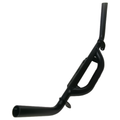Matte black tubular steel front bumper with integrated brush guard and mounting brackets.