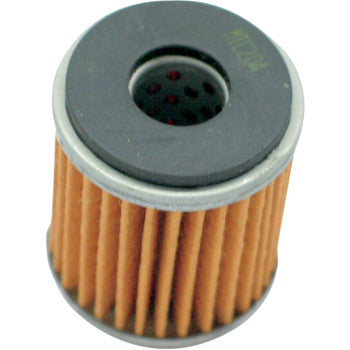 The Yamaha Oil Filter by Twin Air features pleated quality paper, a durable metal top and bottom, and a central attachment hole to ensure maximum engine protection.