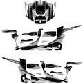Polaris RZR 4 Door Complete Graphics Kit Silver Black by D'Cor Visuals